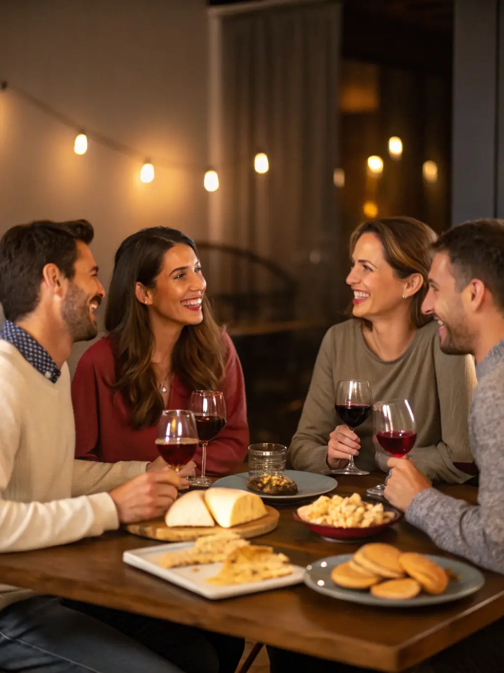 A photograph of a social gathering organized by the ACCORDEON CLUB DE LA CHATAIGNERAIE, showing members enjoying each other's company and fostering a sense of community.